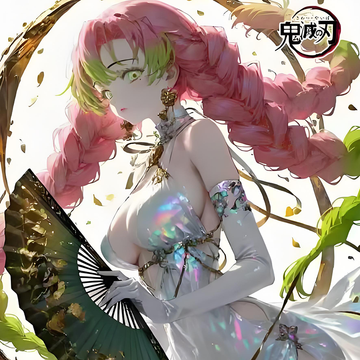 The Red Beauty Society Demon Slayer Color Paper 1