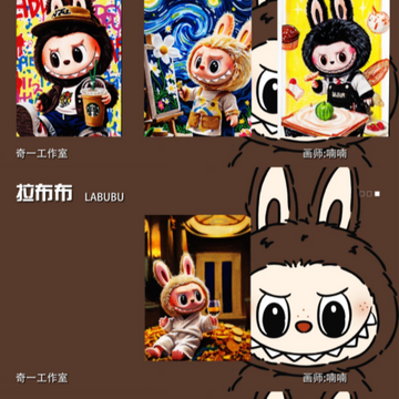 Qishi Hand-drawing Studio - Labubu Kingdom - W02