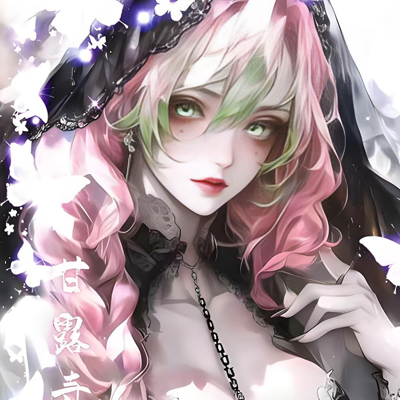 ankawenchuang Demon Slayer Acrylic double-flash color paper W01