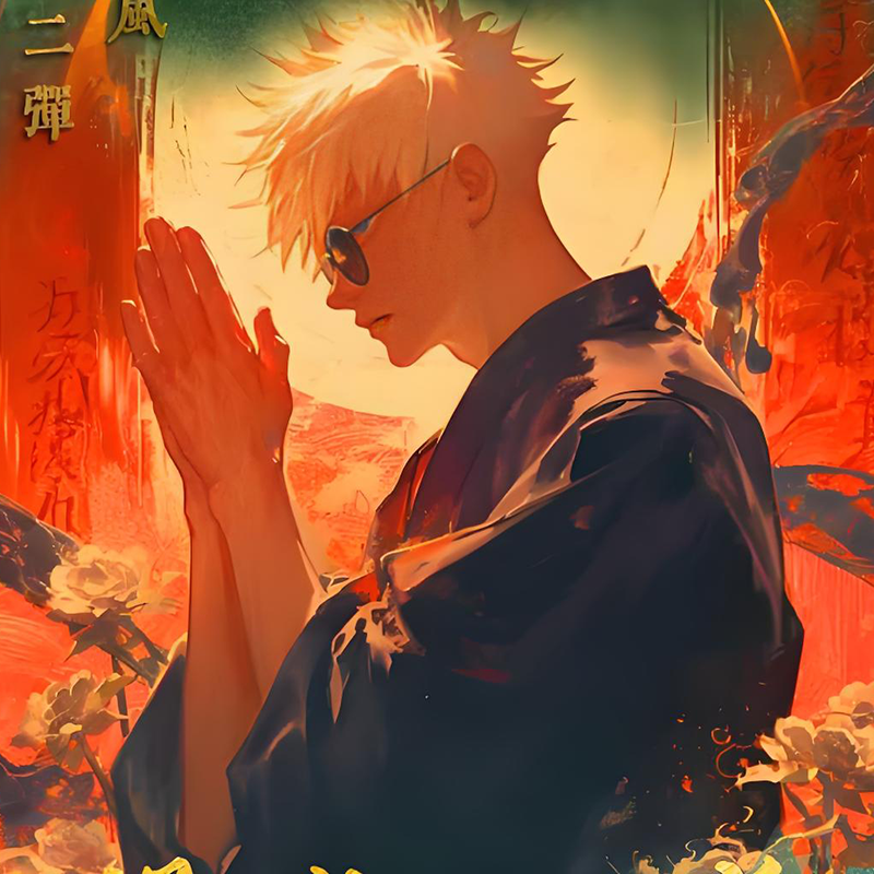 nuannuanwenchuang Jujutsu Kaisen coloured paper W02