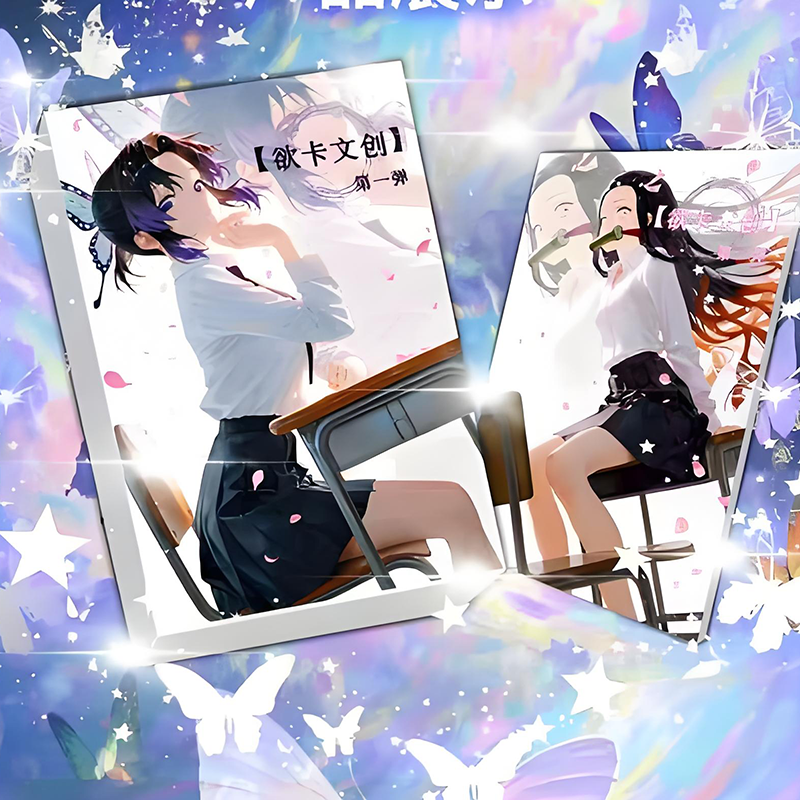 yukawenchuang Demon Slayer Acrylic double-flash color paper W01