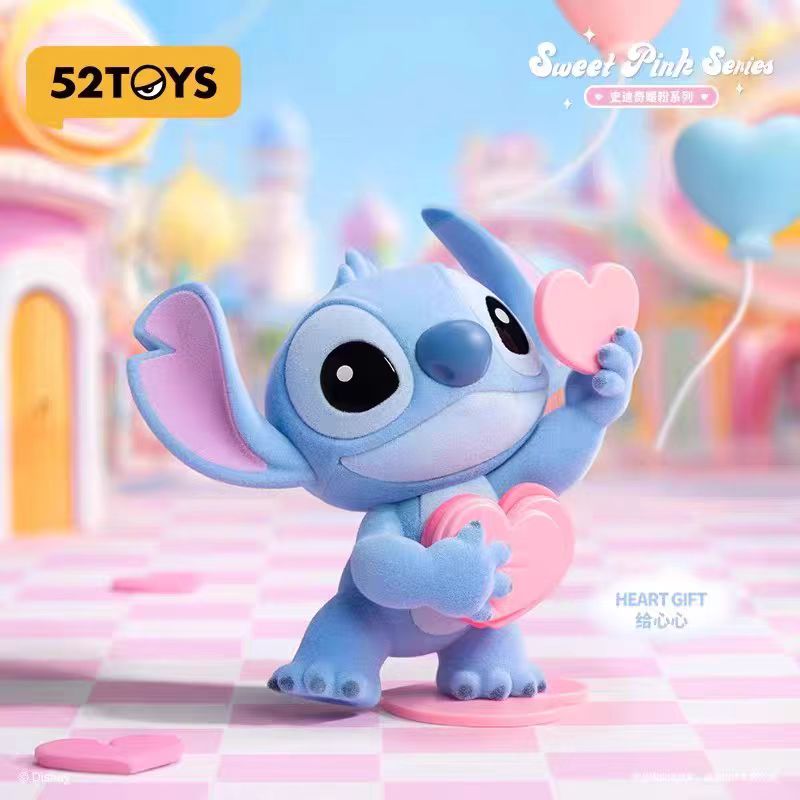 BLIND BOX-Disney Stitch Sweet Pink Series Figures Sealed Case  52Toys